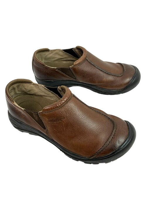 Keen Ashland Leather Slip-On Loafers Mens 9.5 Brown main image 4